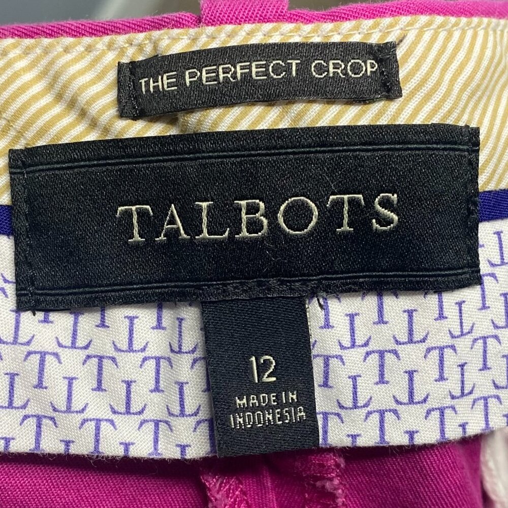 Talbots Hot Pink Cropped Pants - Picture 3 of 5